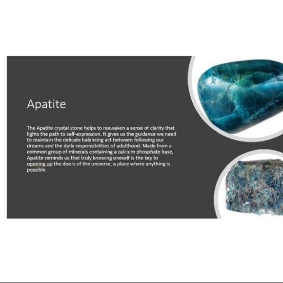 One left Apatite Crystal/Gemstone Bracelet - Picture 3 of 5